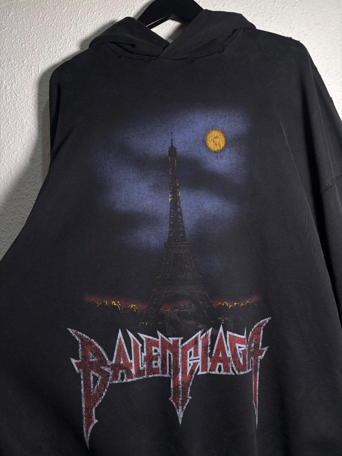 Balenciaga Distressed Paris Hoodie