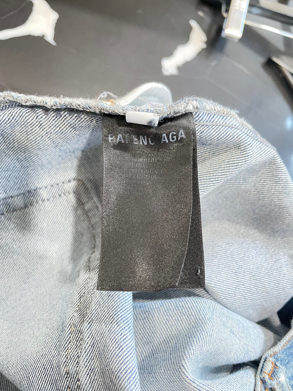 Balenciaga Blue Straight Cut Denim {{ color }} {{ brand }} {{ archive }} {{ season }} {{ year }} {{ hedi slimane }}