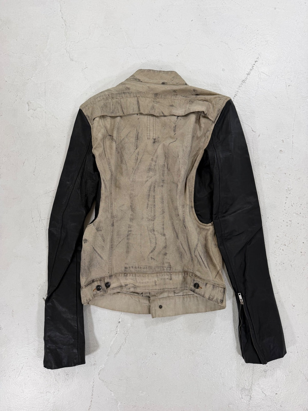 Rick Owens O&M SS10 Waxed Gravel Jacket {{ color }} {{ brand }} {{ archive }} {{ season }} {{ year }} {{ hedi slimane }}