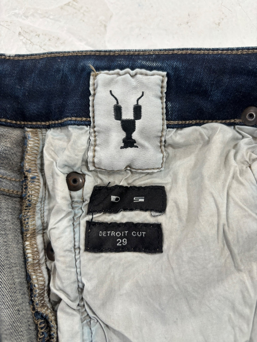 Rick Owens Hustler Blue Detroit Cuts {{ color }} {{ brand }} {{ archive }} {{ season }} {{ year }} {{ hedi slimane }}