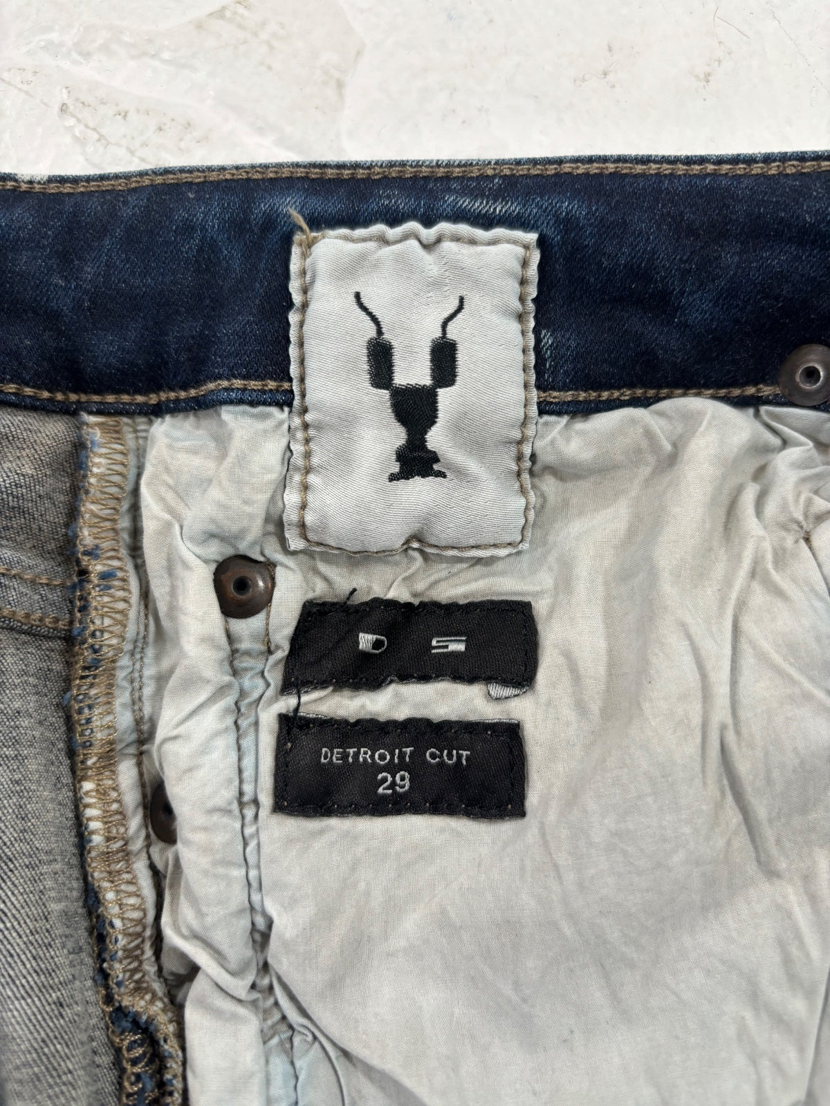 Rick Owens Hustler Blue Detroit Cuts {{ color }} {{ brand }} {{ archive }} {{ season }} {{ year }} {{ hedi slimane }}