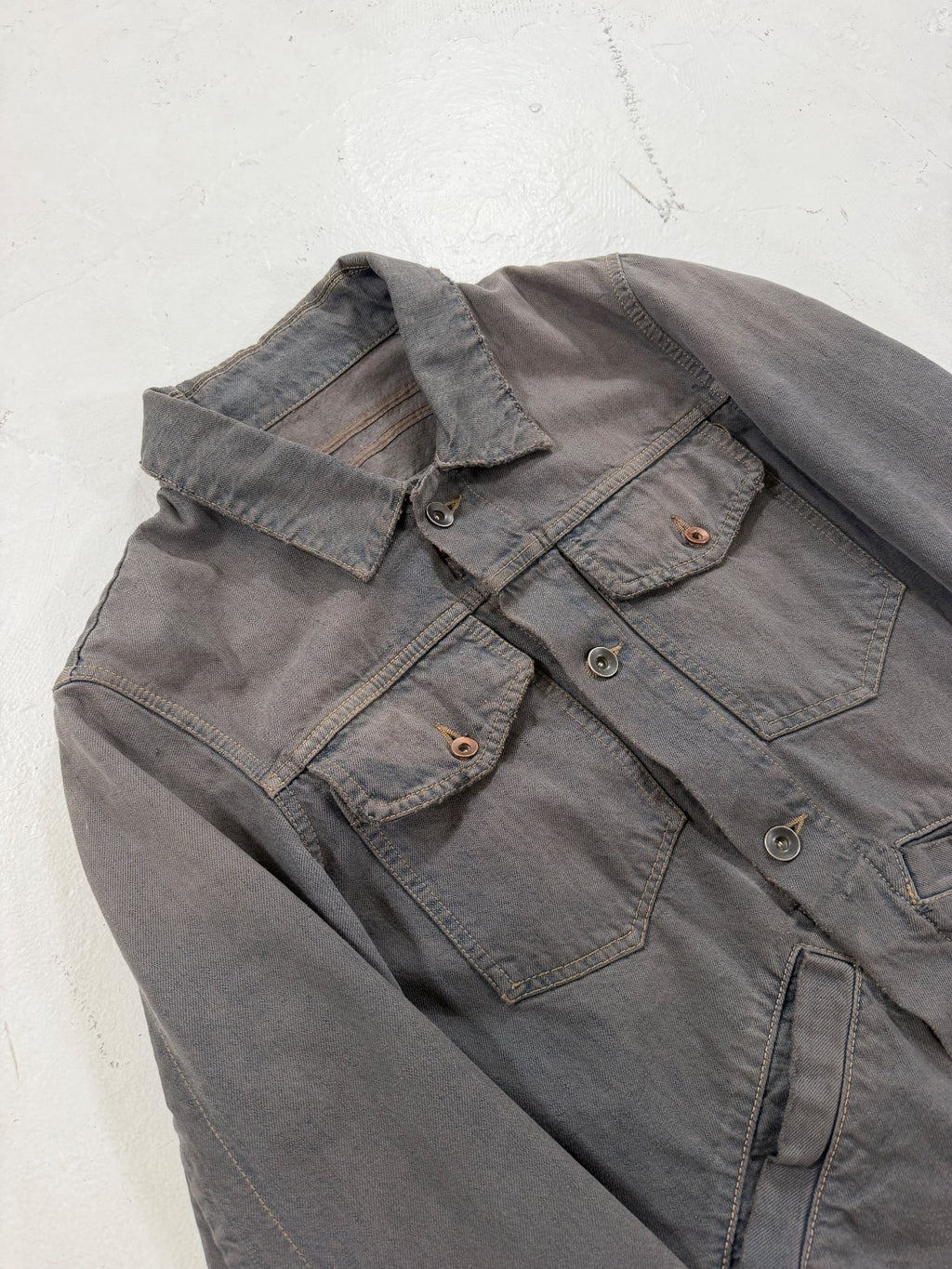 Rick Owens Olmar & Mirta Mineral Dust Denim Jacket