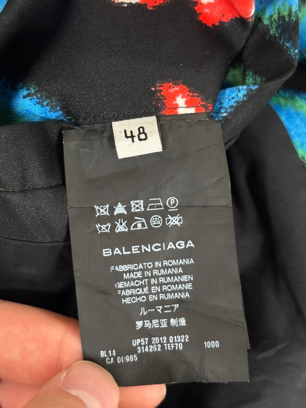 Balenciaga floral bomber jacket {{ color }} {{ brand }} {{ archive }} {{ season }} {{ year }} {{ hedi slimane }}