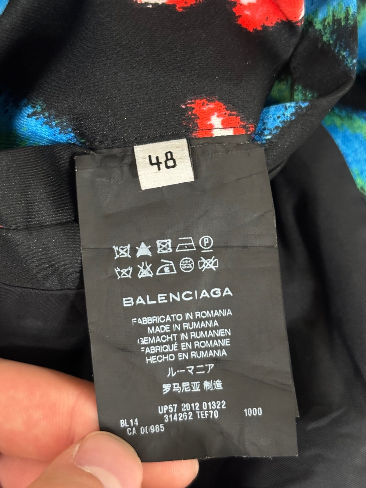 Balenciaga floral bomber jacket {{ color }} {{ brand }} {{ archive }} {{ season }} {{ year }} {{ hedi slimane }}
