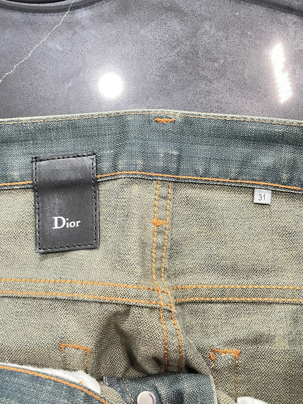 Dior Homme KVA Green Wash Denim