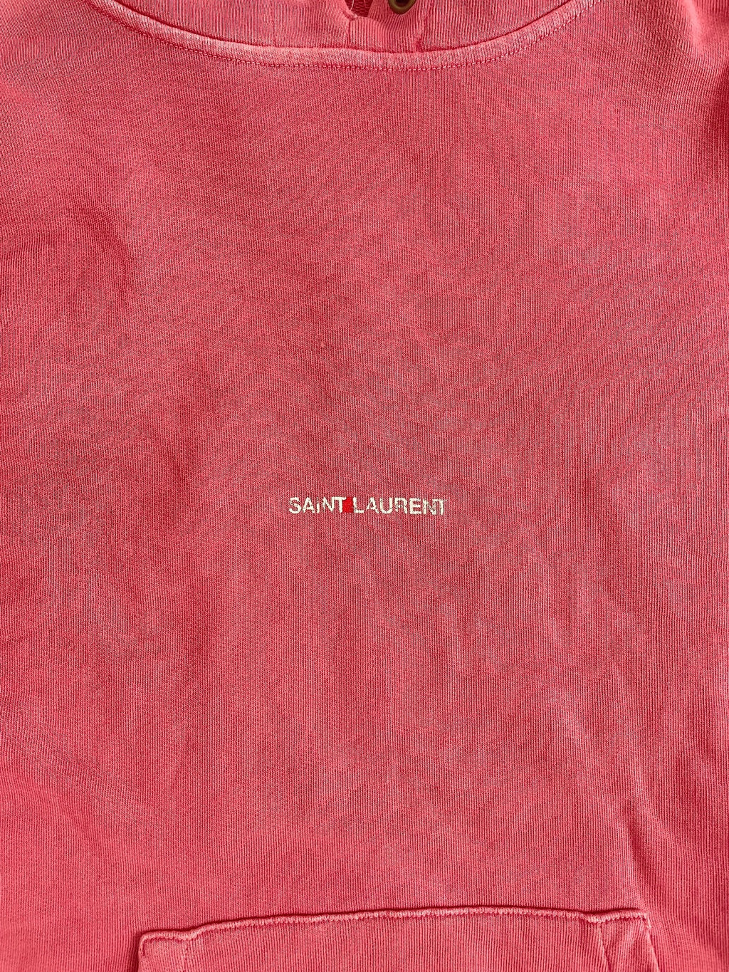 Saint Laurent Paris Salmon Logo Hoodie