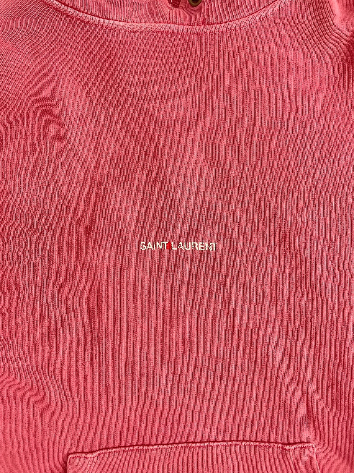 Saint Laurent Paris Salmon Logo Hoodie