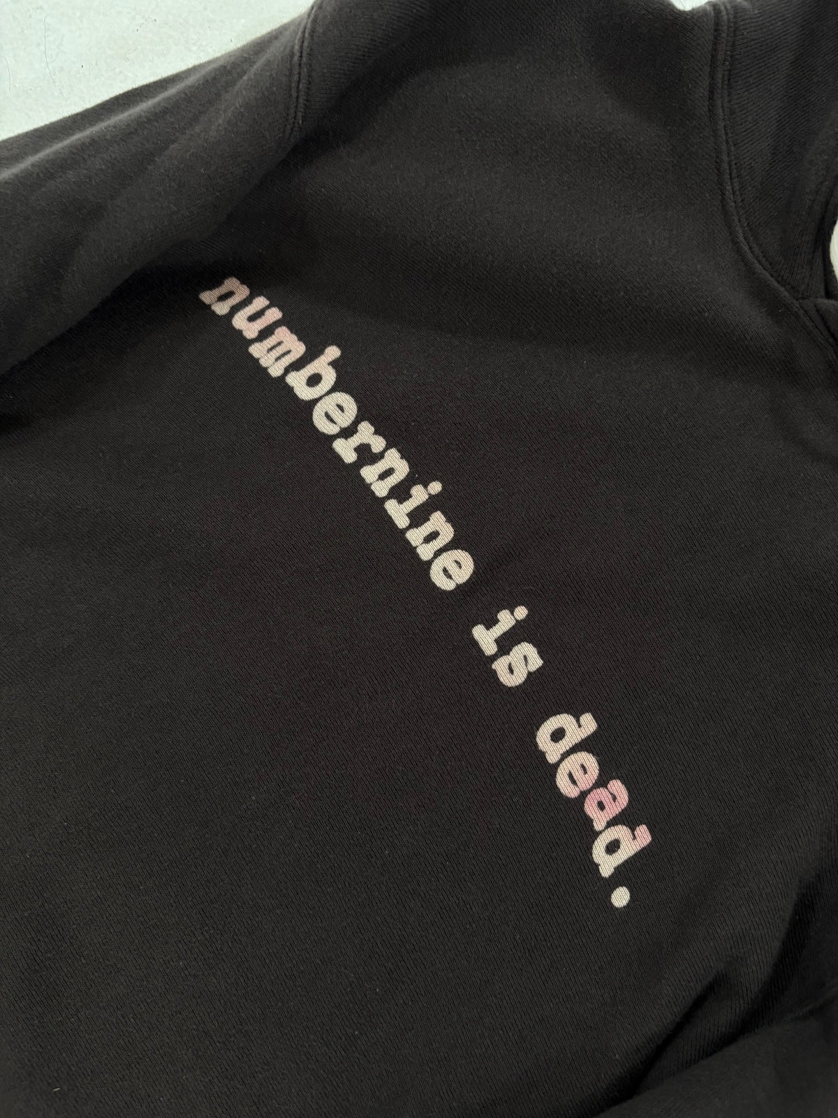 Number (N)ine "numbernine is dead." hoodie {{ color }} {{ brand }} {{ archive }} {{ season }} {{ year }} {{ hedi slimane }}