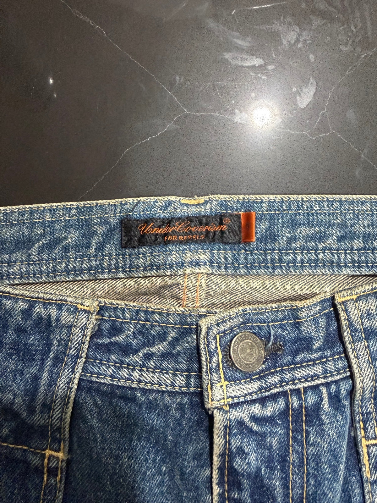 Undercover Klaus Cargo Denim {{ color }} {{ brand }} {{ archive }} {{ season }} {{ year }} {{ hedi slimane }}