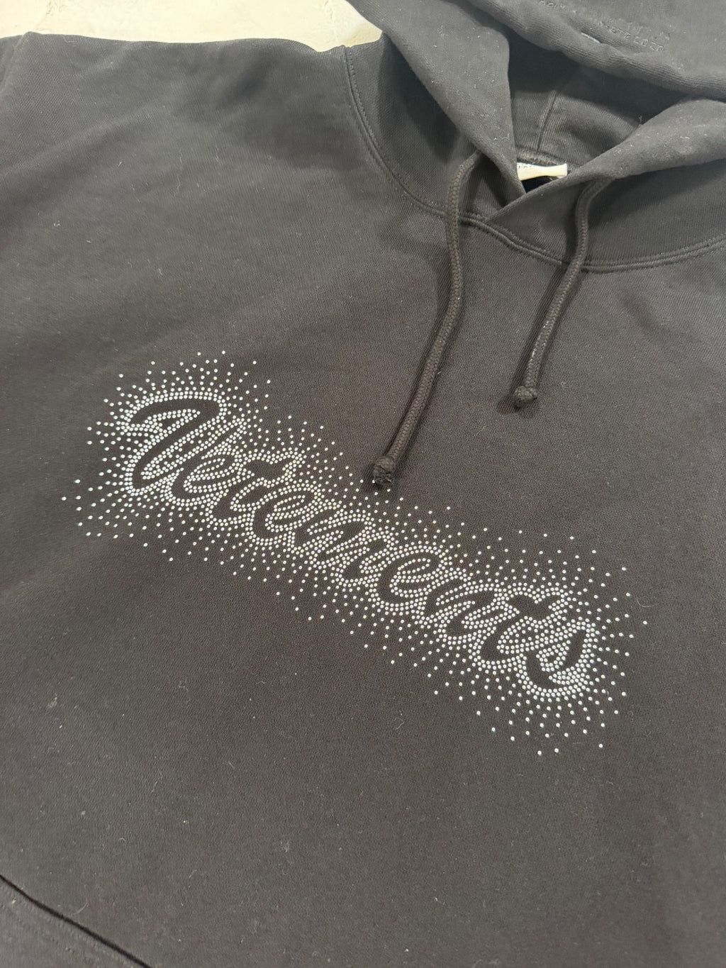 Vetements Studded Logo Hoodie {{ color }} {{ brand }} {{ archive }} {{ season }} {{ year }} {{ hedi slimane }}