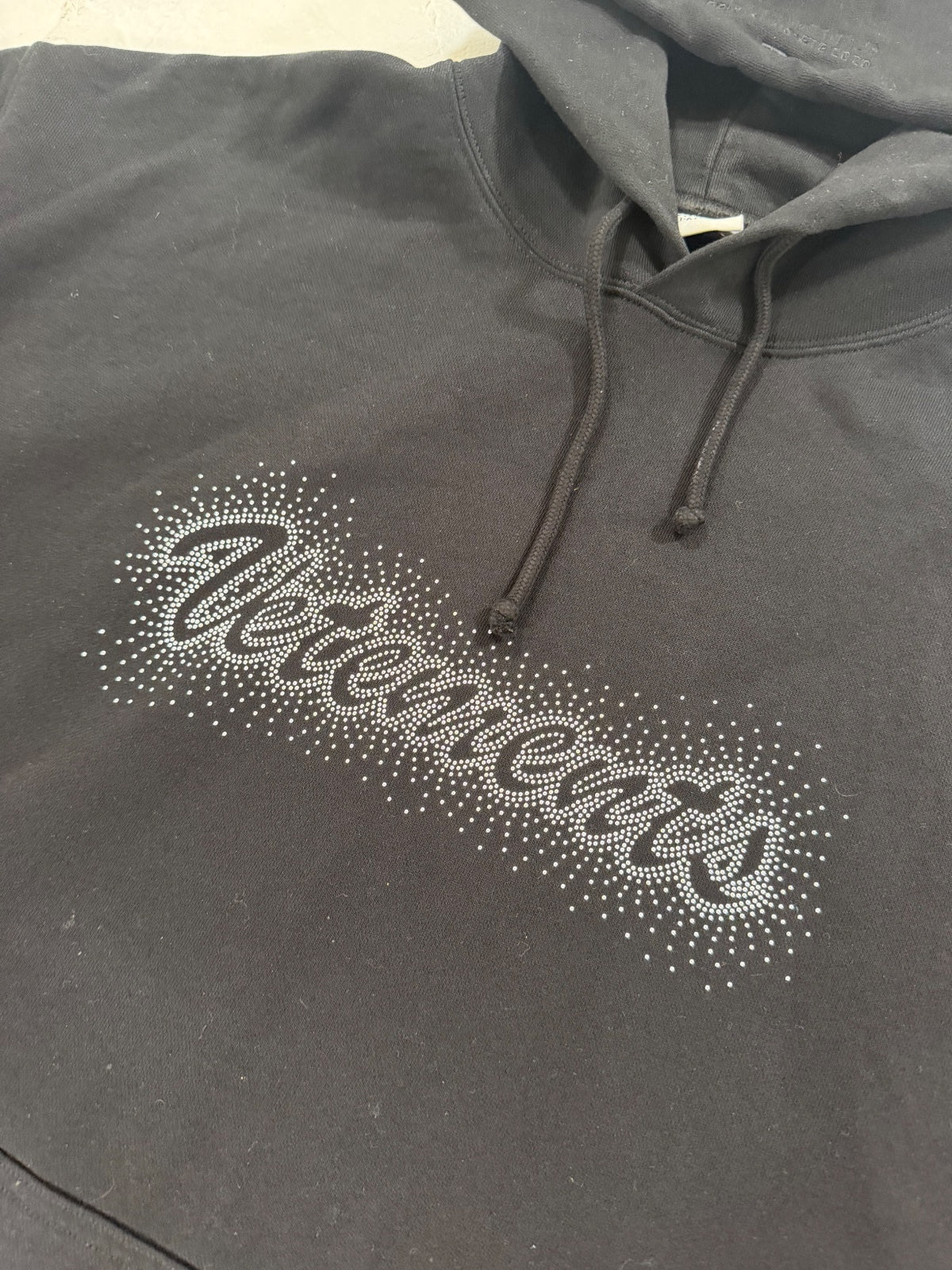 Vetements Studded Logo Hoodie {{ color }} {{ brand }} {{ archive }} {{ season }} {{ year }} {{ hedi slimane }}