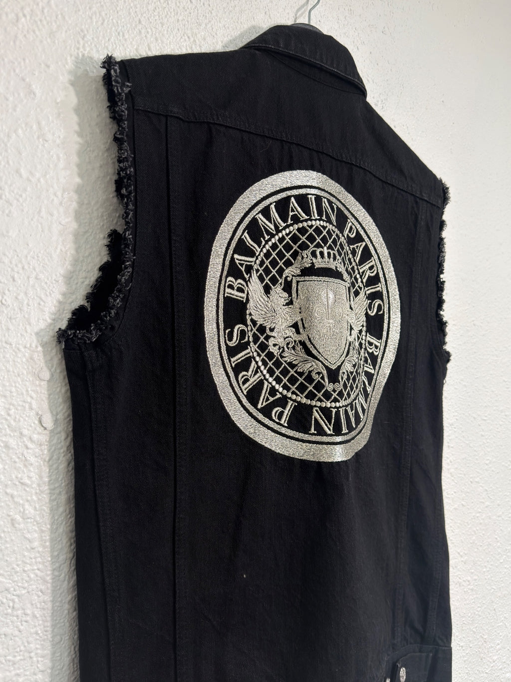 Balmain embroidered logo vest