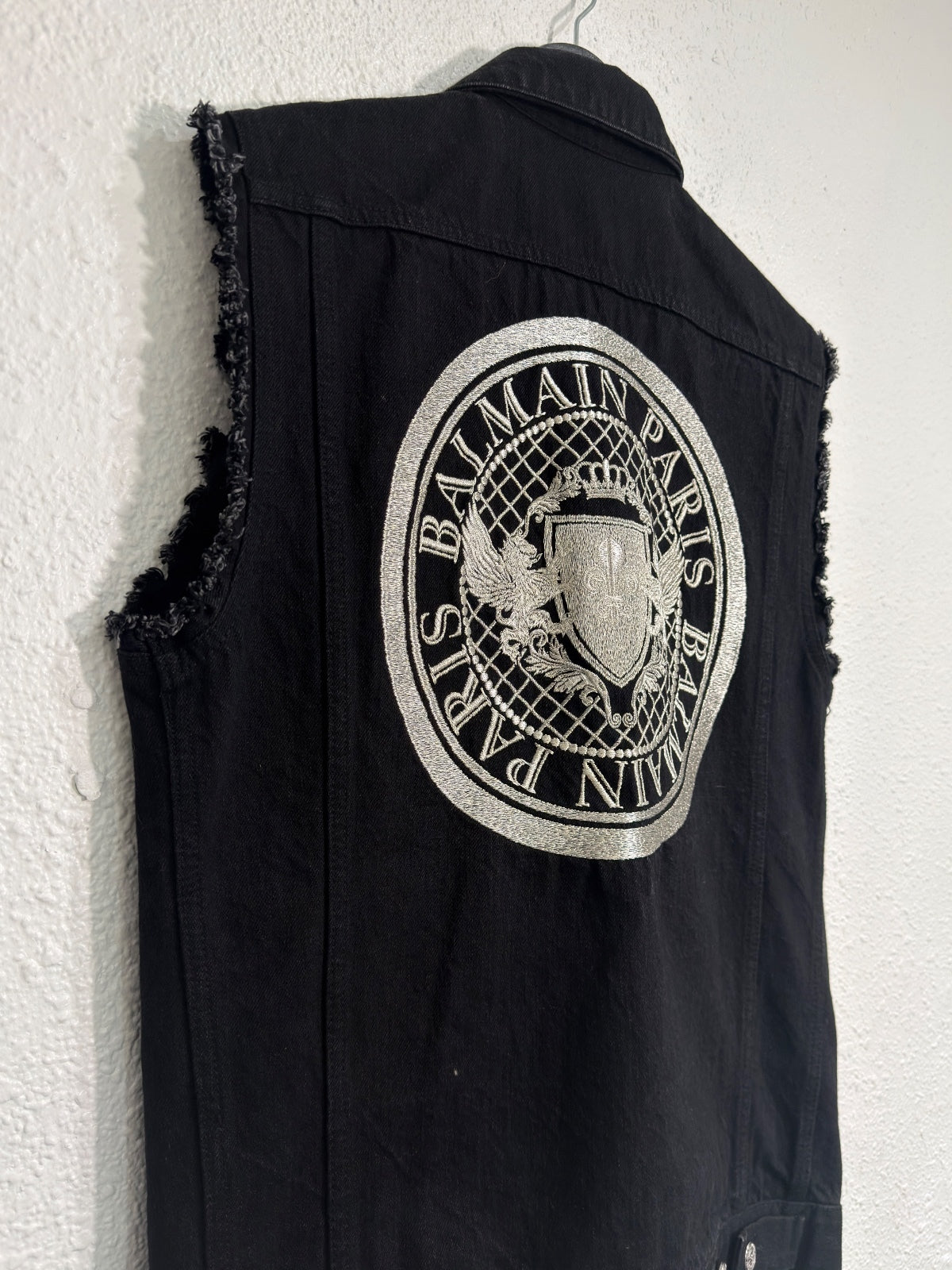 Balmain embroidered logo vest