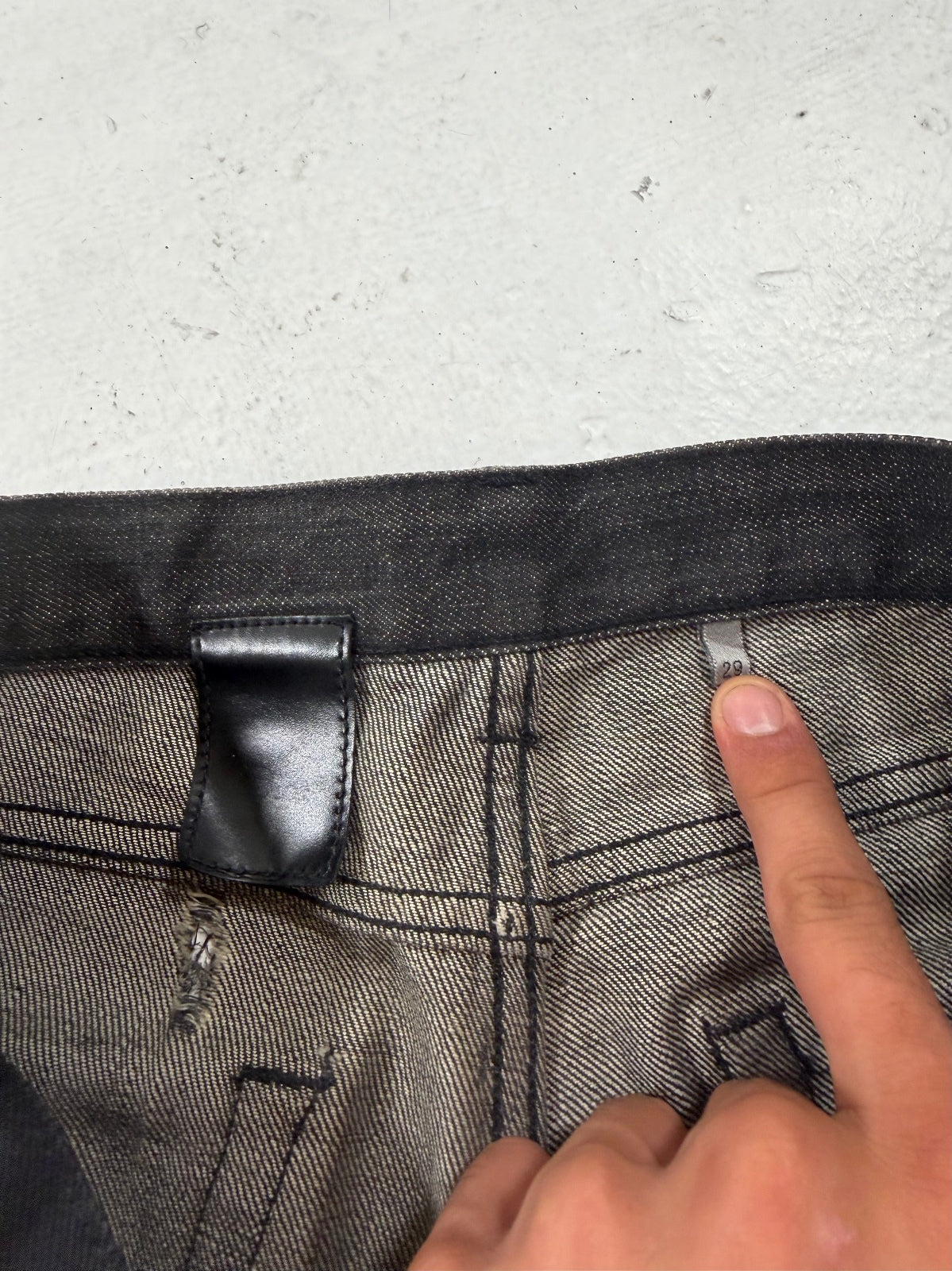Dior Homme SS04 Strip Denim