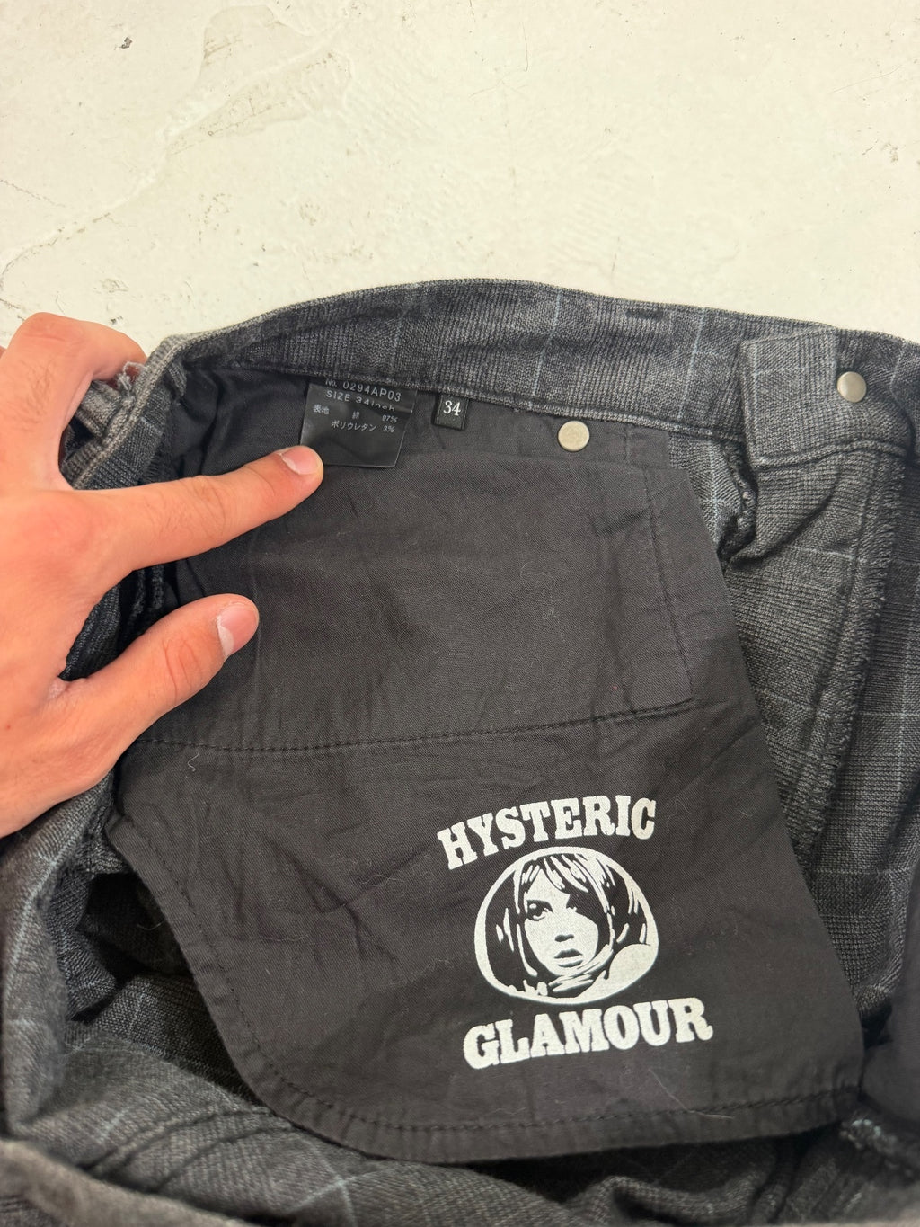 Hysteric Glamour Pleated Pants {{ color }} {{ brand }} {{ archive }} {{ season }} {{ year }} {{ hedi slimane }}