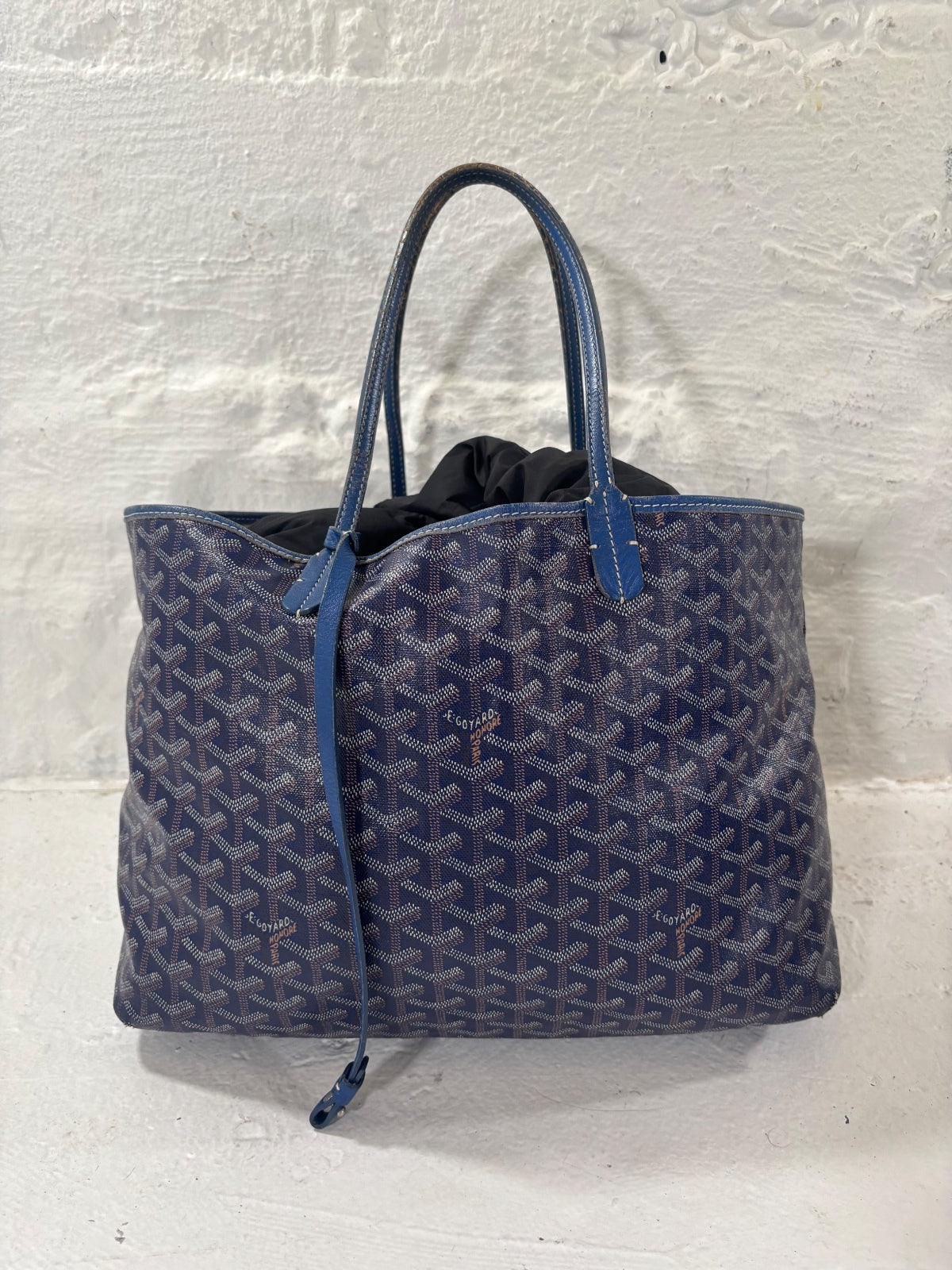 Goyard ST Louis PM Blue Monogram Tote Bag