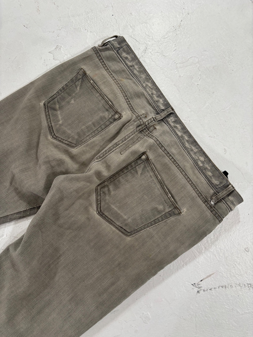 Rick Owens Egg Wash Detroit Cut Denim Jeans {{ color }} {{ brand }} {{ archive }} {{ season }} {{ year }} {{ hedi slimane }}