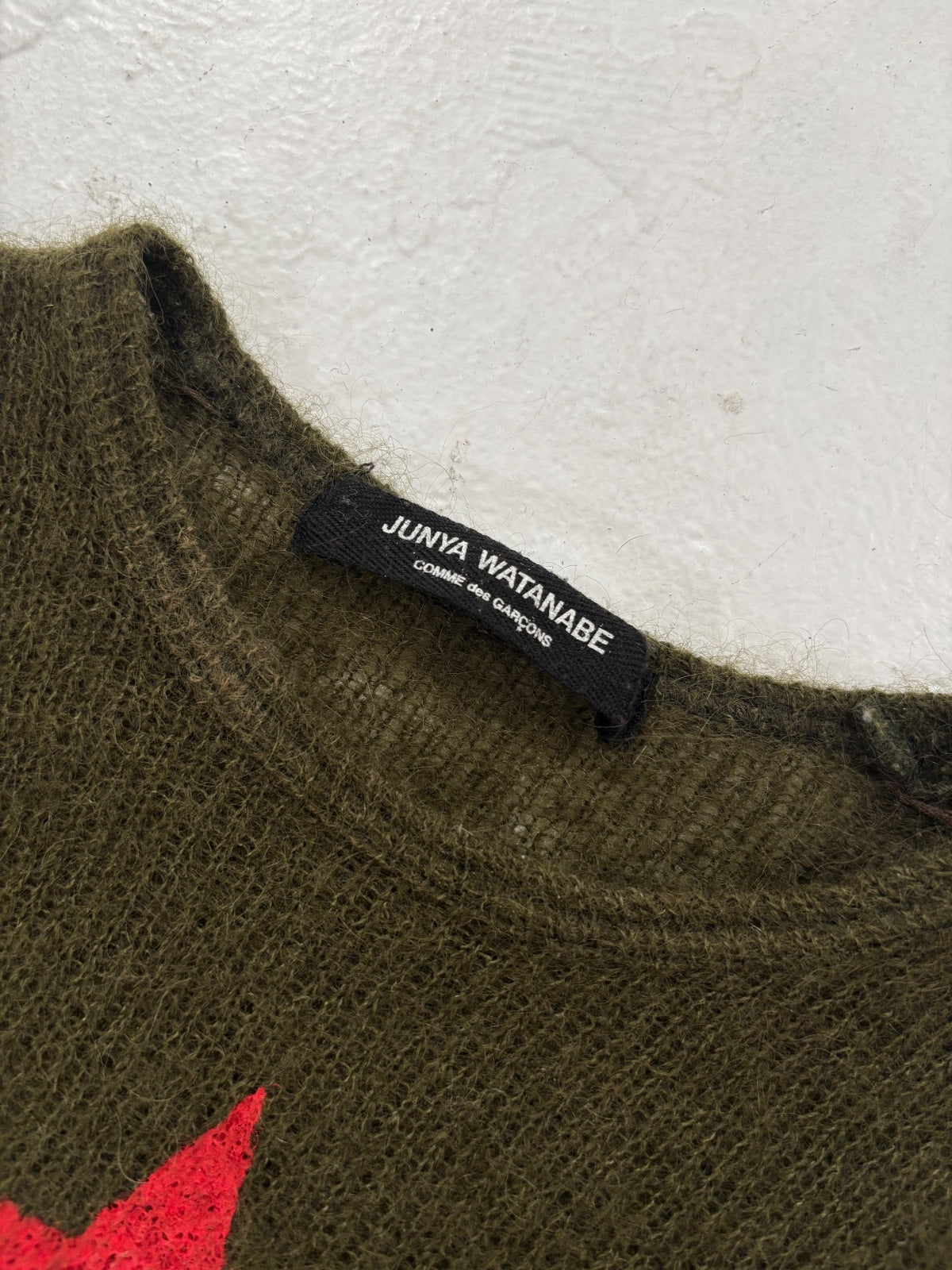 Junya Wantanabe CDG Red Star Wool Knit {{ color }} {{ brand }} {{ archive }} {{ season }} {{ year }} {{ hedi slimane }}