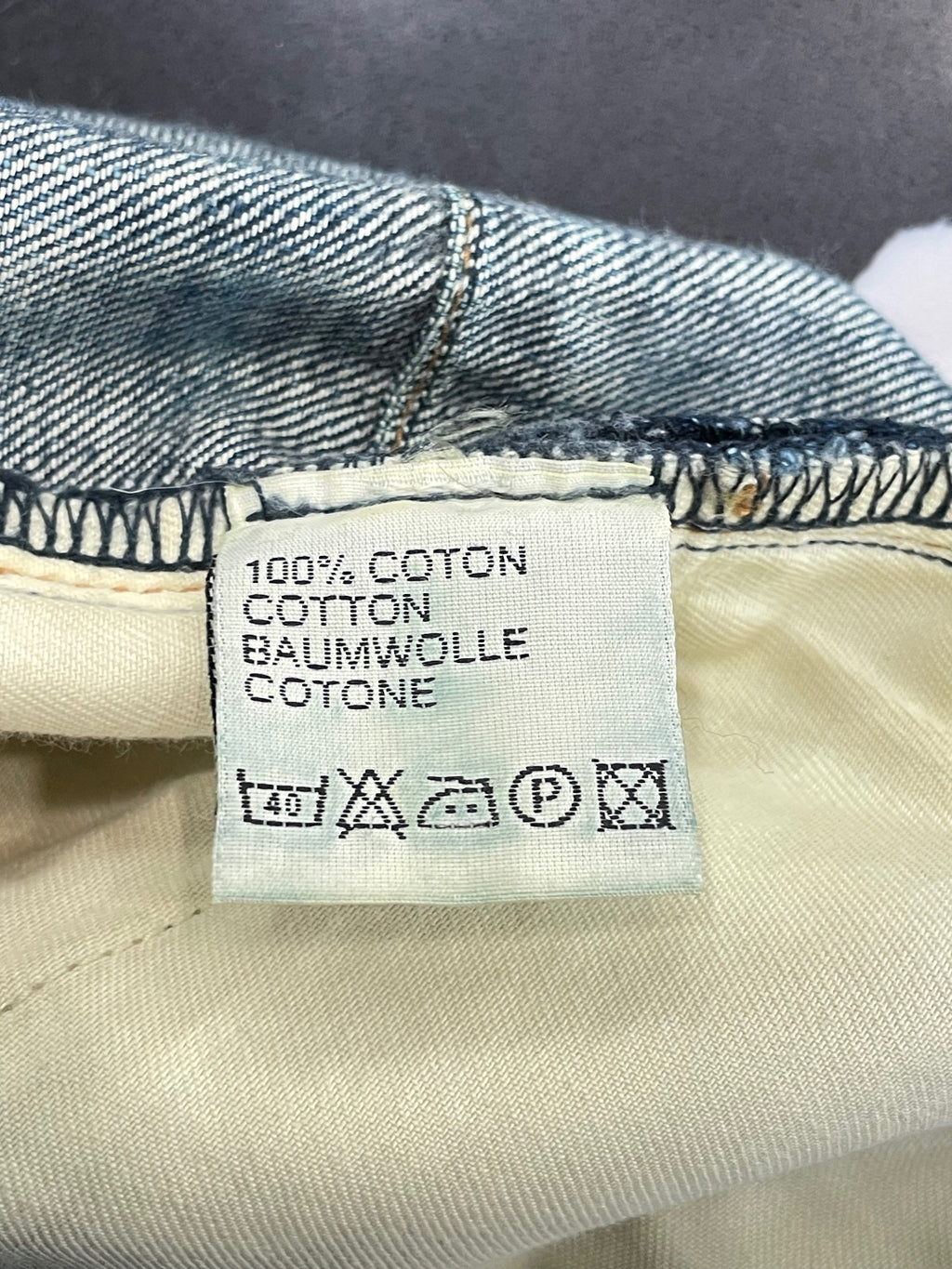 Dior Hedi Raw Blue Denim