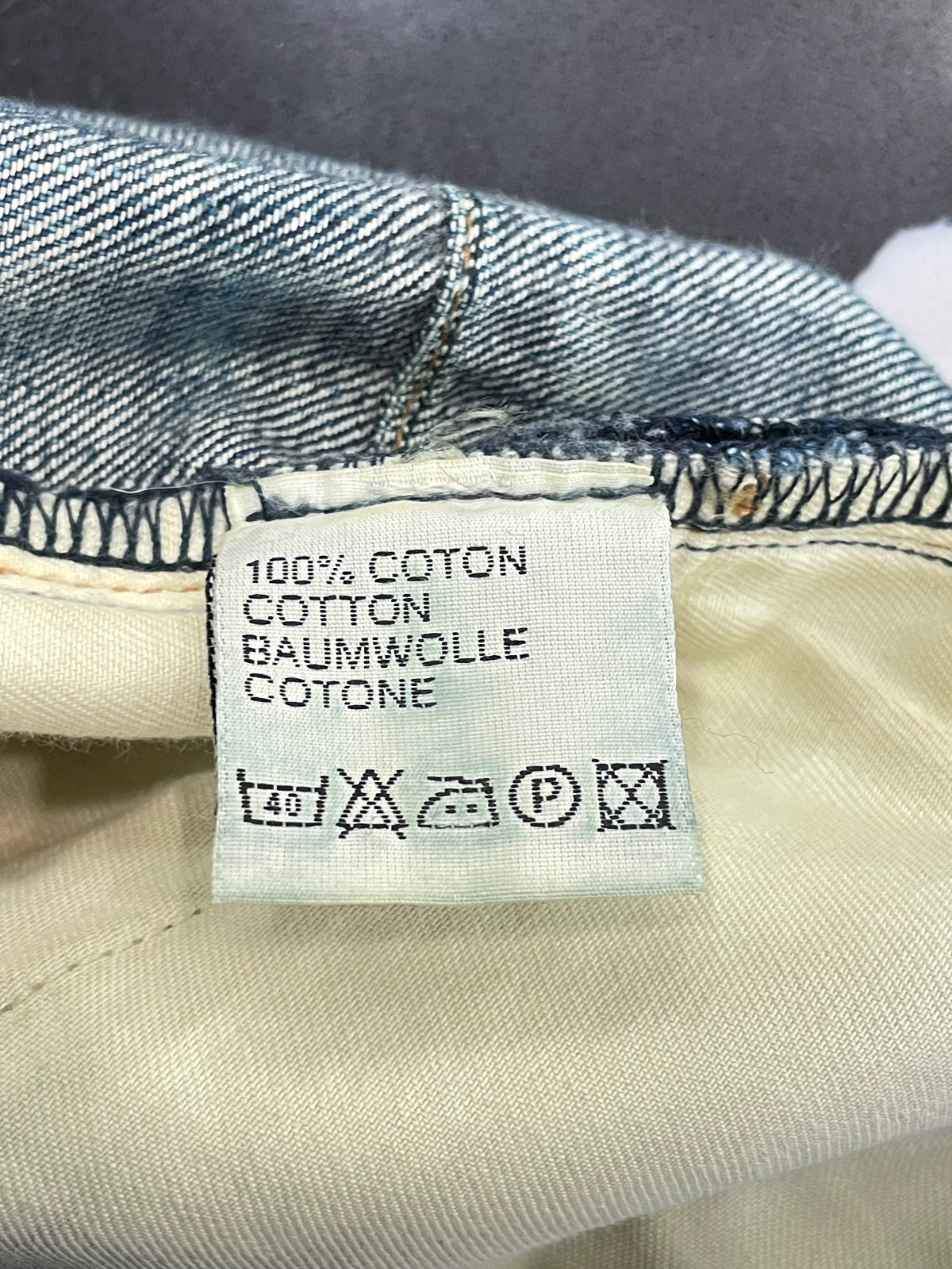 Dior Hedi Raw Blue Denim