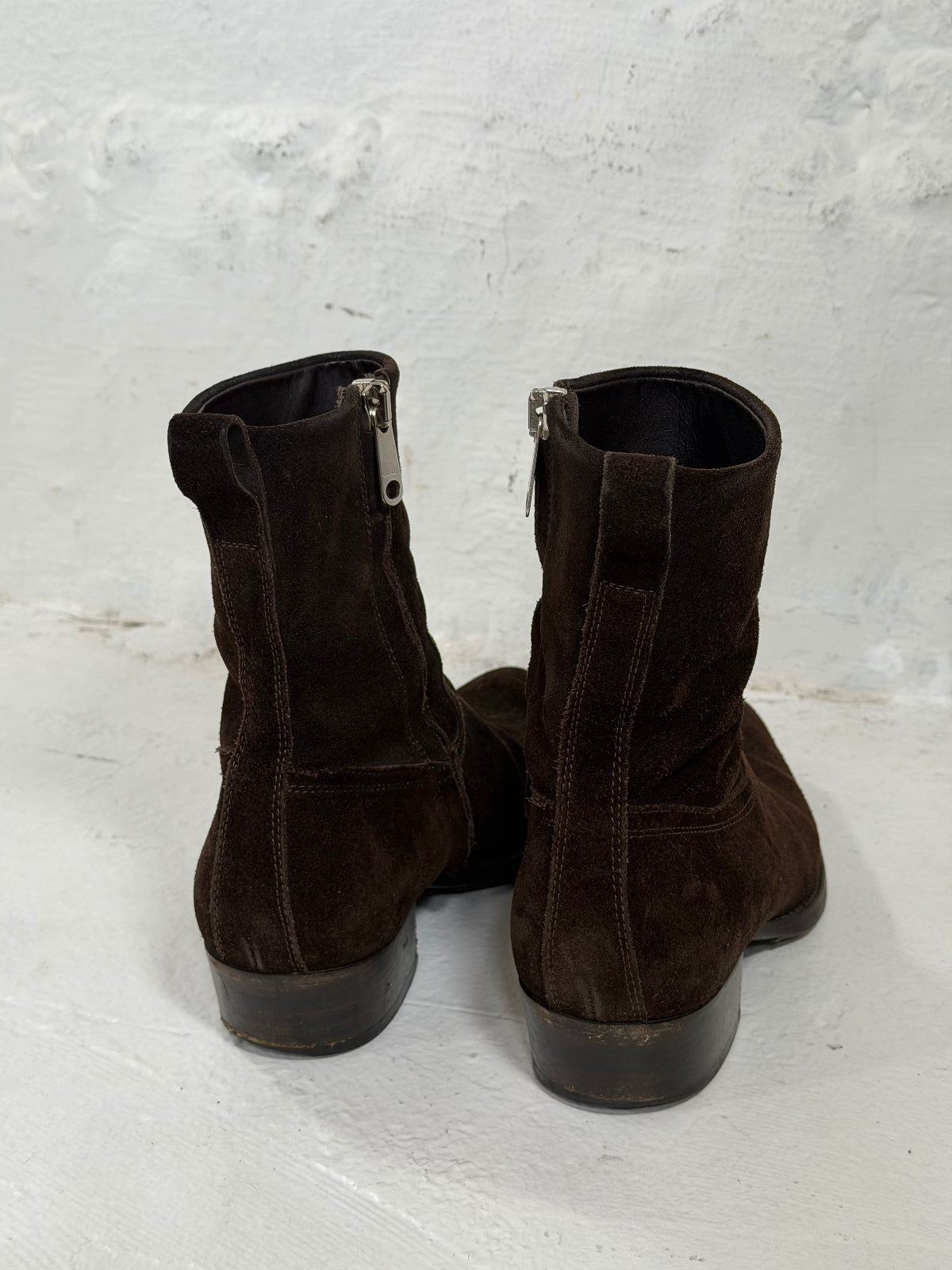 Dior Homme AW05 Suede Side-Zip Hedi Boots {{ color }} {{ brand }} {{ archive }} {{ season }} {{ year }} {{ hedi slimane }}