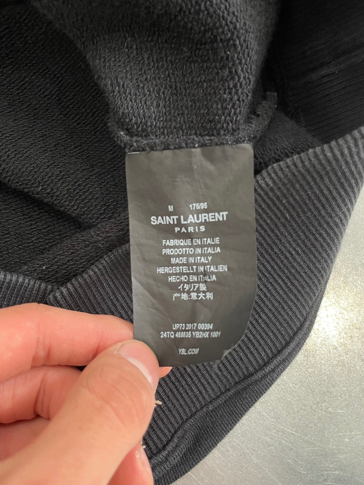 Saint Laurent Paris "Bad Lieutenant" Hoodie