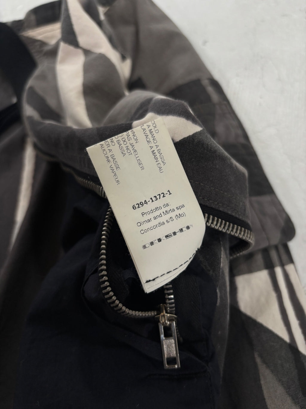Rick Owens Olmar & Mirta Dark Dust Bleach Flight Jacket {{ color }} {{ brand }} {{ archive }} {{ season }} {{ year }} {{ hedi slimane }}