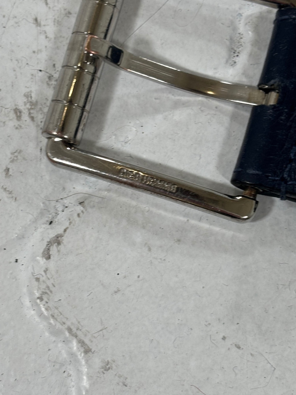 Dior Homme Dark Navy Leather Belt
