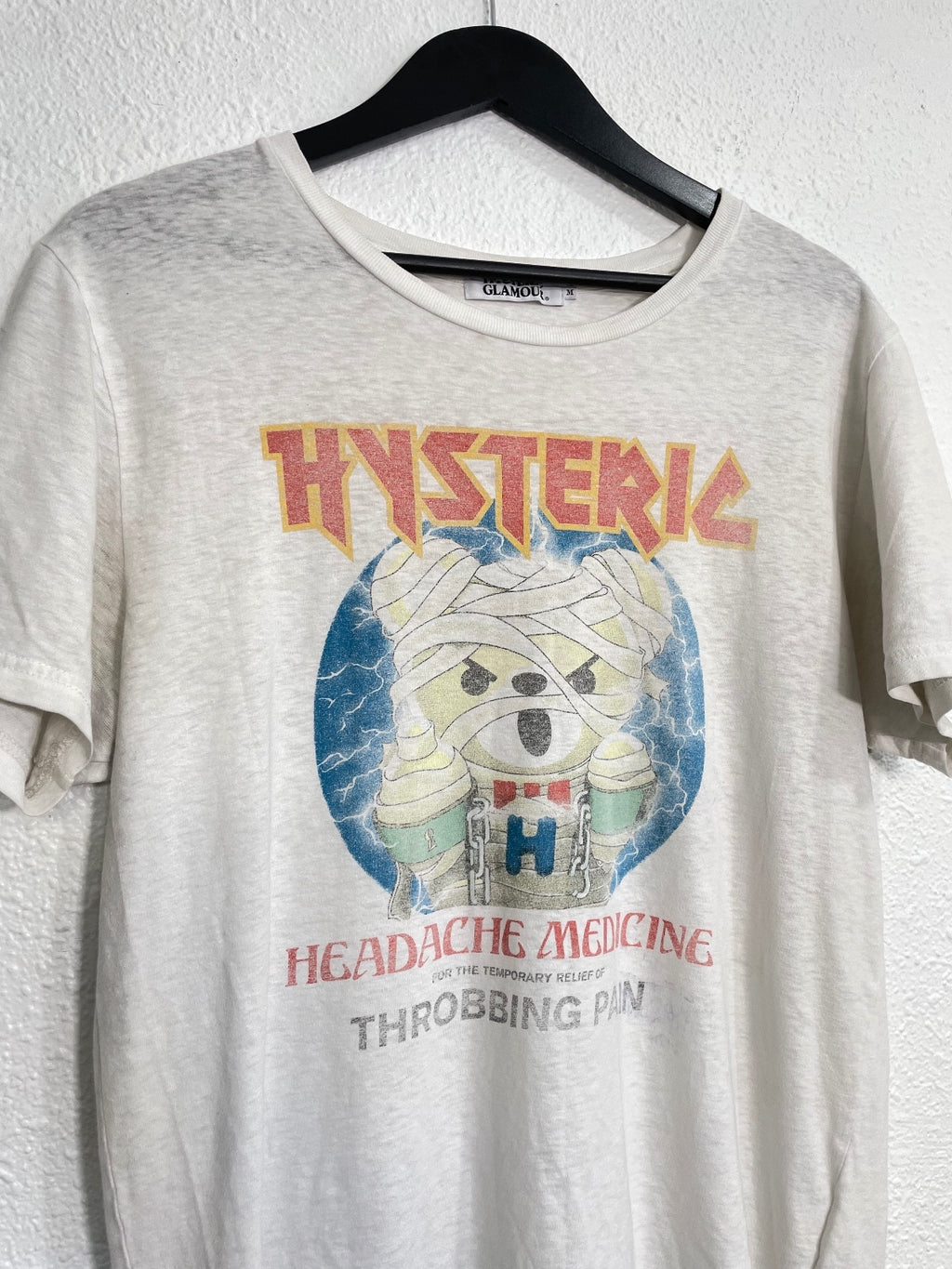 Hysteric Glamour Headache Medicine Tee {{ color }} {{ brand }} {{ archive }} {{ season }} {{ year }} {{ hedi slimane }}