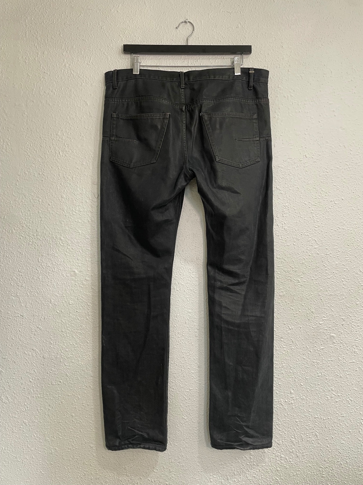 Dior Homme Black Wax Coated Denim