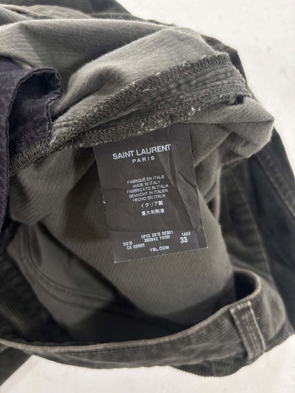 Saint Laurent Paris D02 Corduroy Pants {{ color }} {{ brand }} {{ archive }} {{ season }} {{ year }} {{ hedi slimane }}
