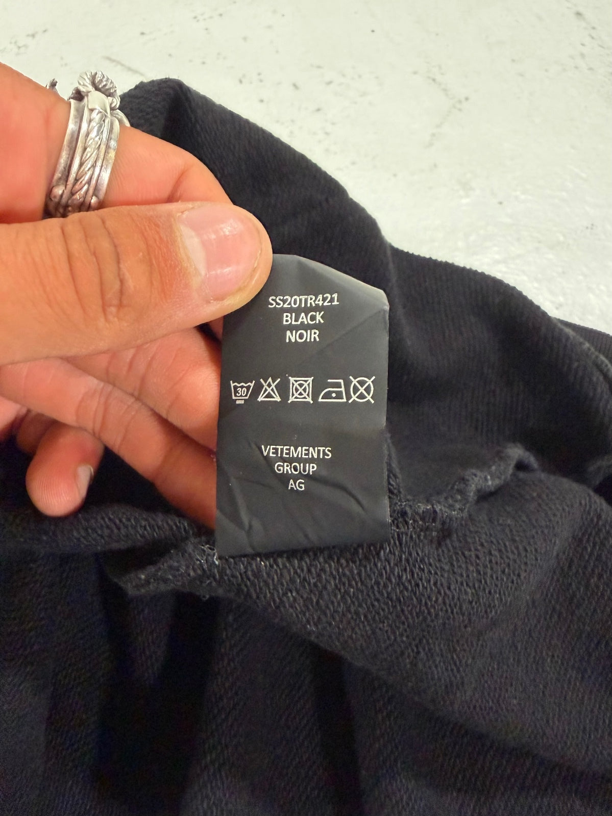Vetements Studded Logo Hoodie {{ color }} {{ brand }} {{ archive }} {{ season }} {{ year }} {{ hedi slimane }}