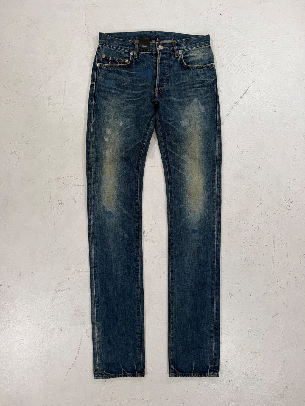 Dior Homme AW09 Rust Patch Denim {{ color }} {{ brand }} {{ archive }} {{ season }} {{ year }} {{ hedi slimane }}