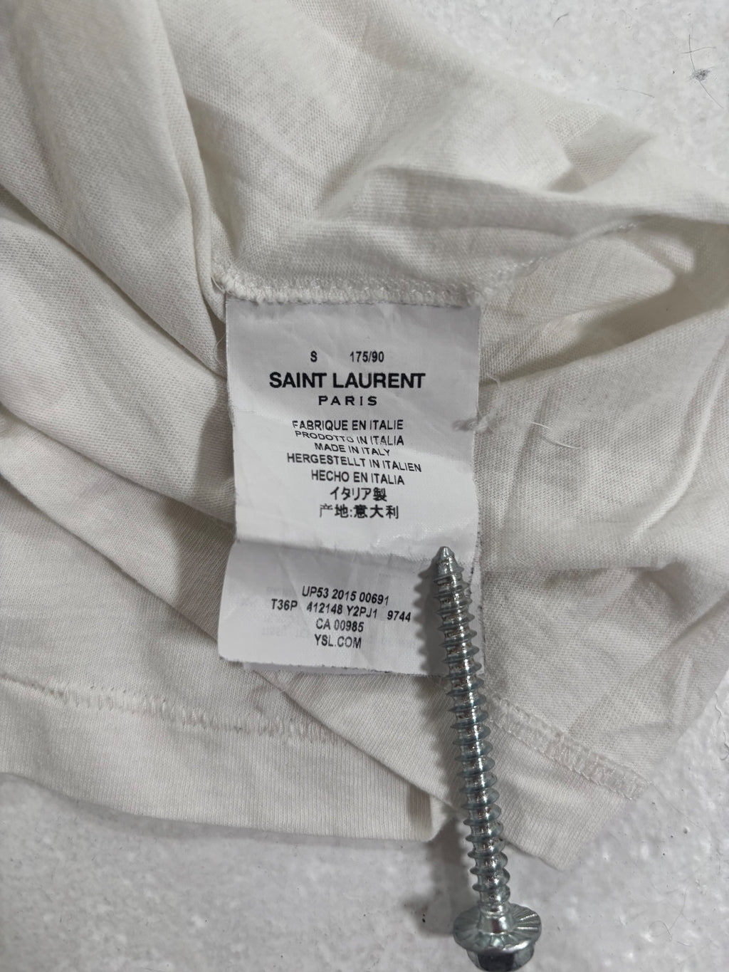 Saint Laurent Paris Geometry Tee {{ color }} {{ brand }} {{ archive }} {{ season }} {{ year }} {{ hedi slimane }}