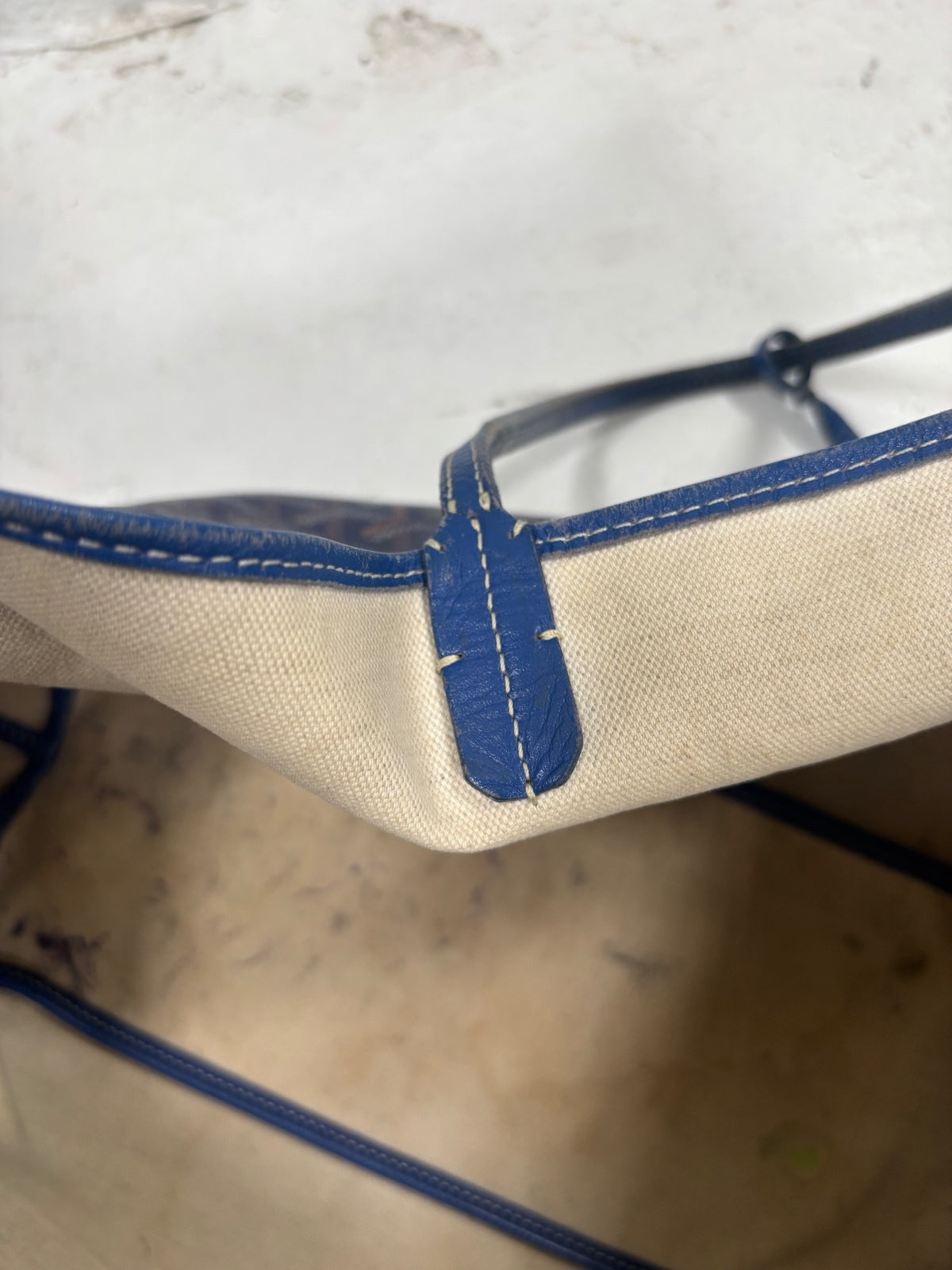 Goyard ST Louis PM Blue Monogram Tote Bag