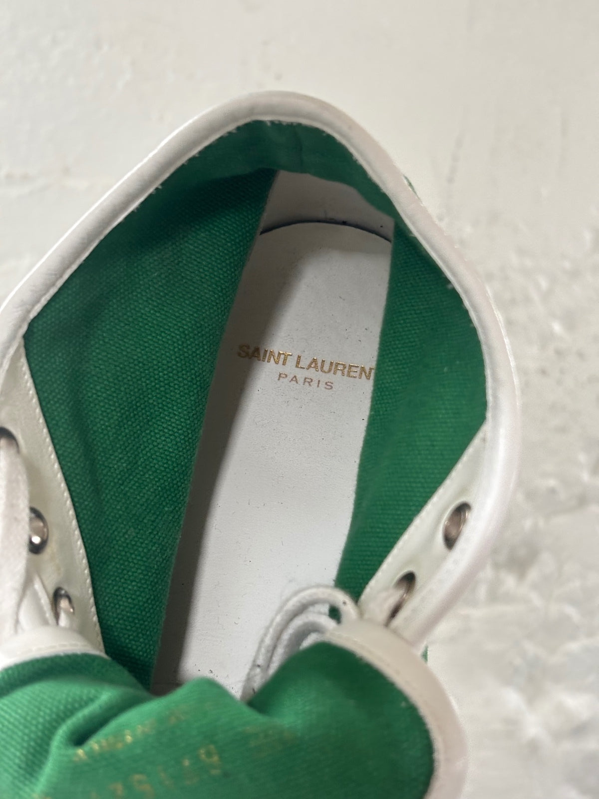 Saint Laurent Paris Green Trainers {{ color }} {{ brand }} {{ archive }} {{ season }} {{ year }} {{ hedi slimane }}