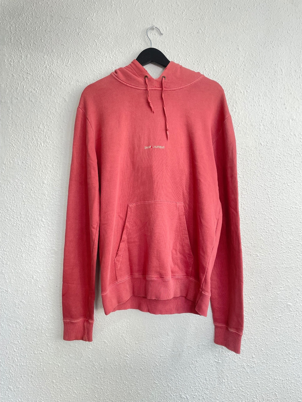 Saint Laurent Paris Salmon Logo Hoodie