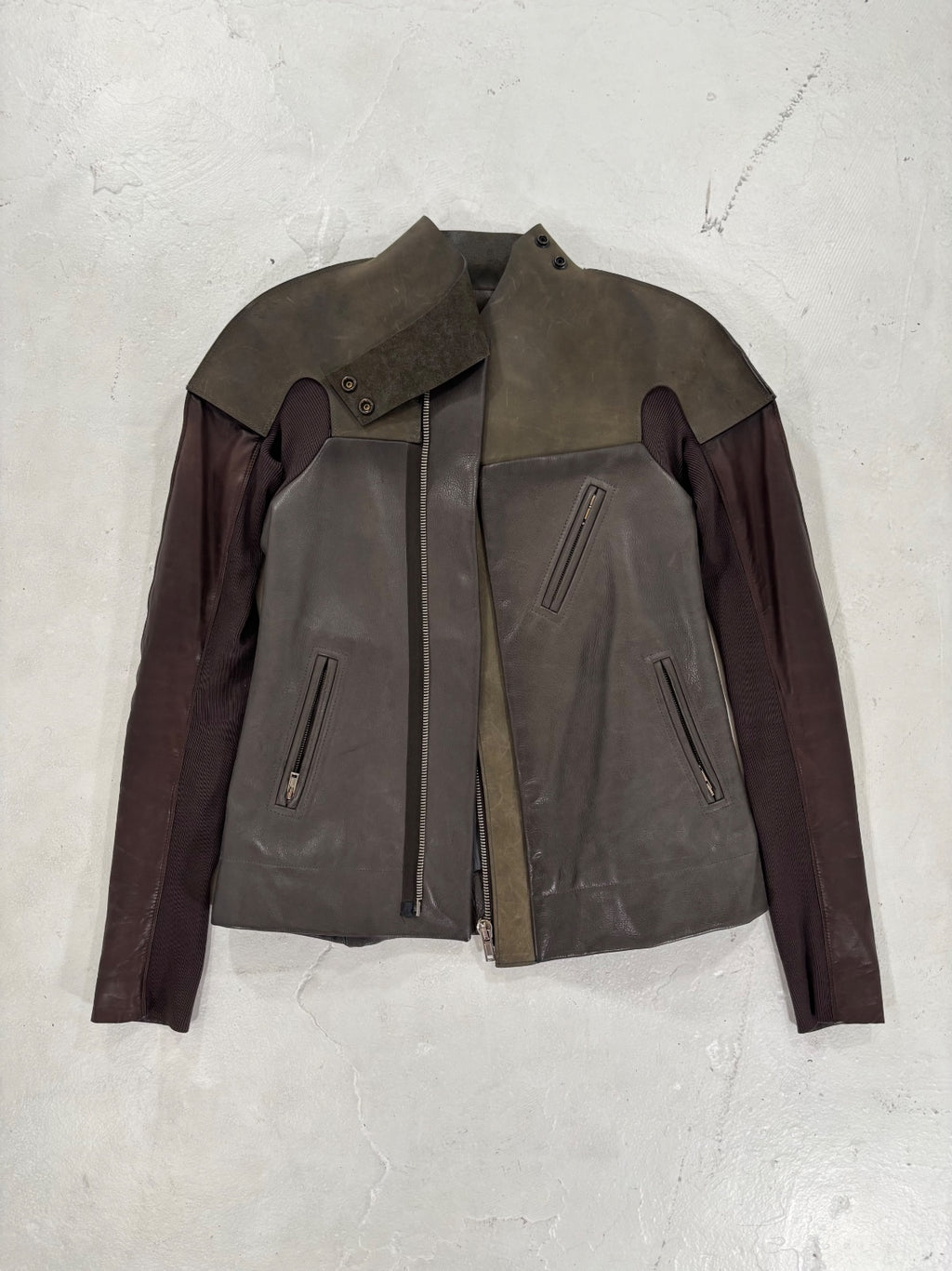 Rick Owens Olmar & Mirta Dark Dust Limo Jacket {{ color }} {{ brand }} {{ archive }} {{ season }} {{ year }} {{ hedi slimane }}