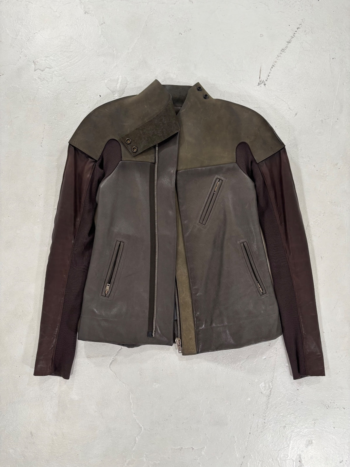 Rick Owens Olmar & Mirta Dark Dust Limo Jacket {{ color }} {{ brand }} {{ archive }} {{ season }} {{ year }} {{ hedi slimane }}