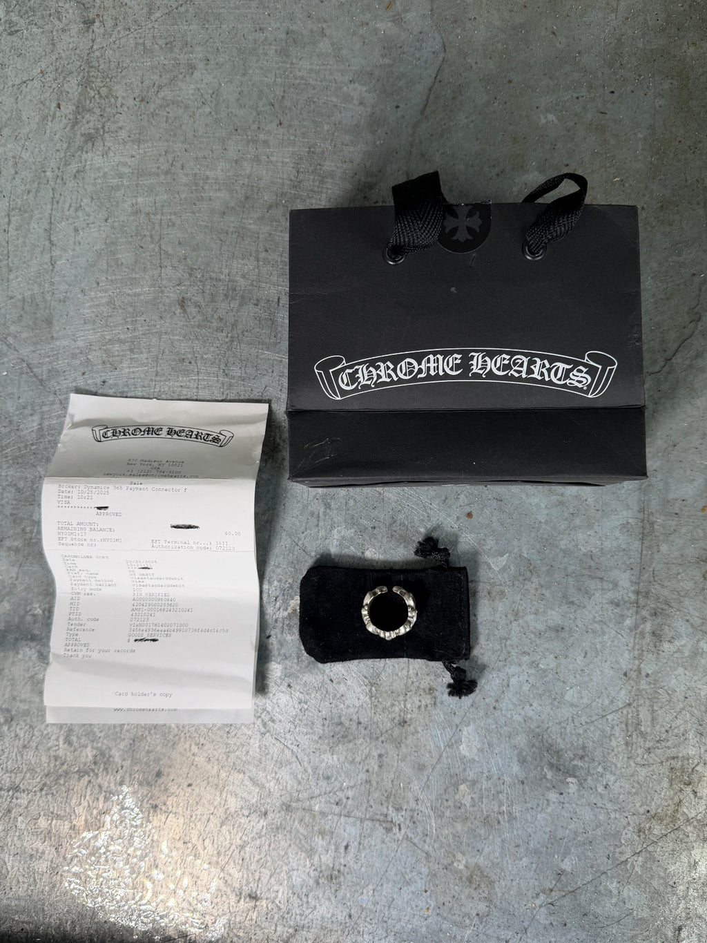 Chrome hearts double floral ring {{ color }} {{ brand }} {{ archive }} {{ season }} {{ year }} {{ hedi slimane }}