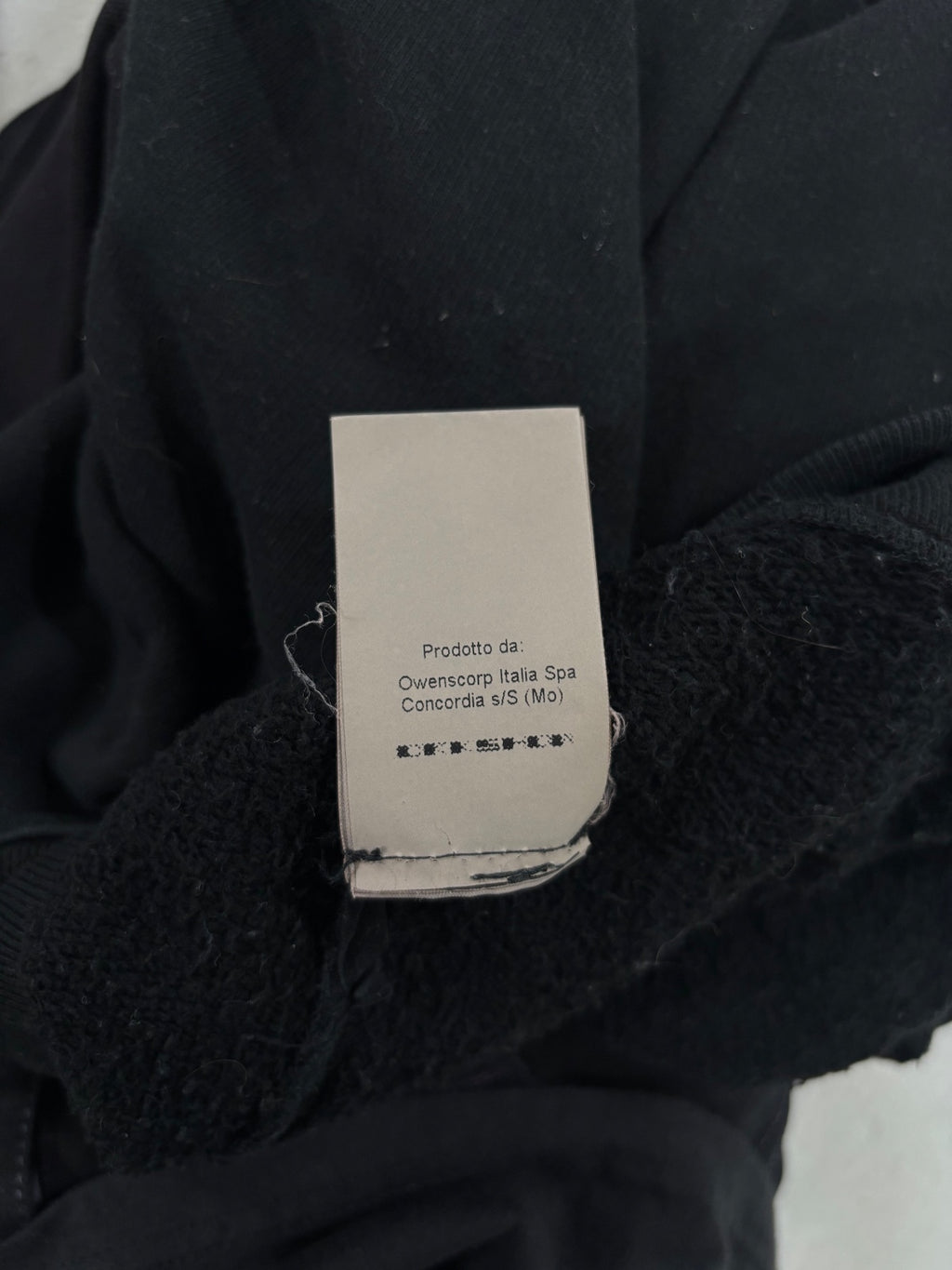 Rick Owens Vomit Bleach Crewneck {{ color }} {{ brand }} {{ archive }} {{ season }} {{ year }} {{ hedi slimane }}