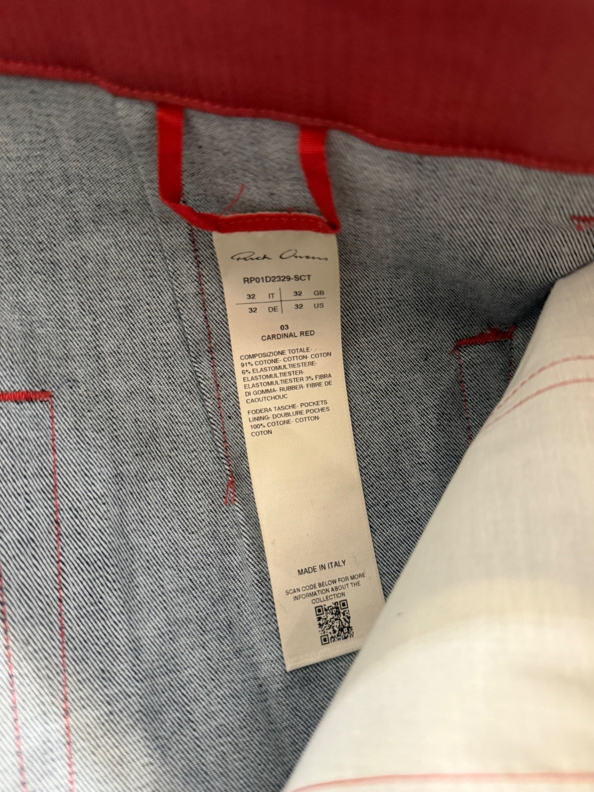 Rick Owens Mainline Cardinal Red Bolans