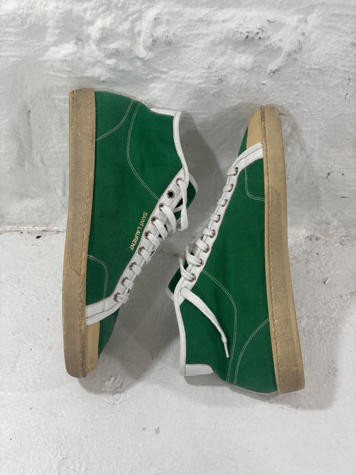 Saint Laurent Paris Green Trainers {{ color }} {{ brand }} {{ archive }} {{ season }} {{ year }} {{ hedi slimane }}