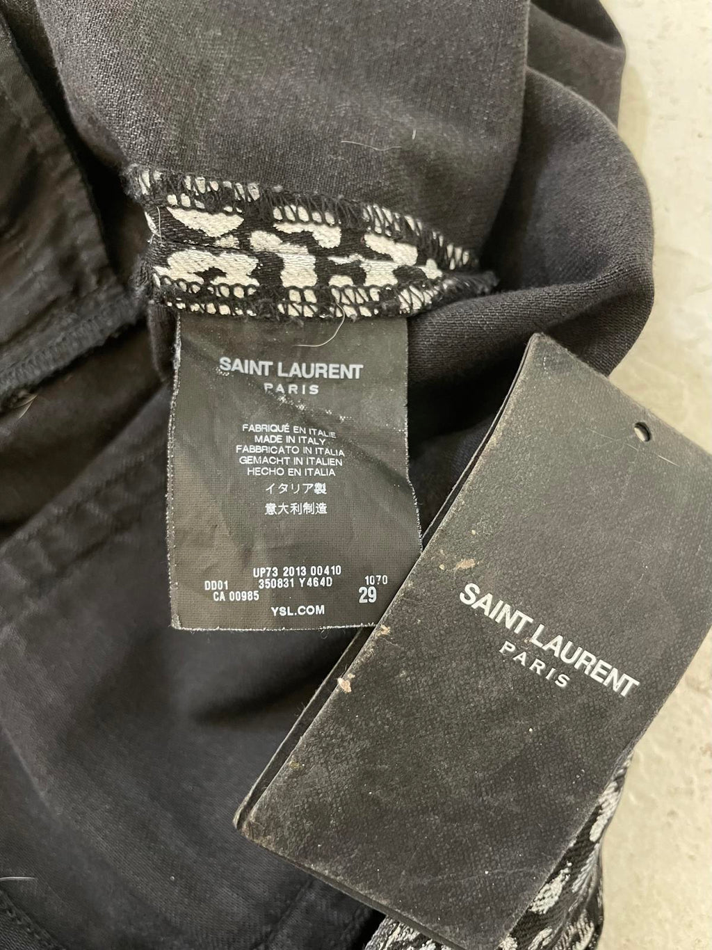 saint laurent Paris 2013 zebra demin