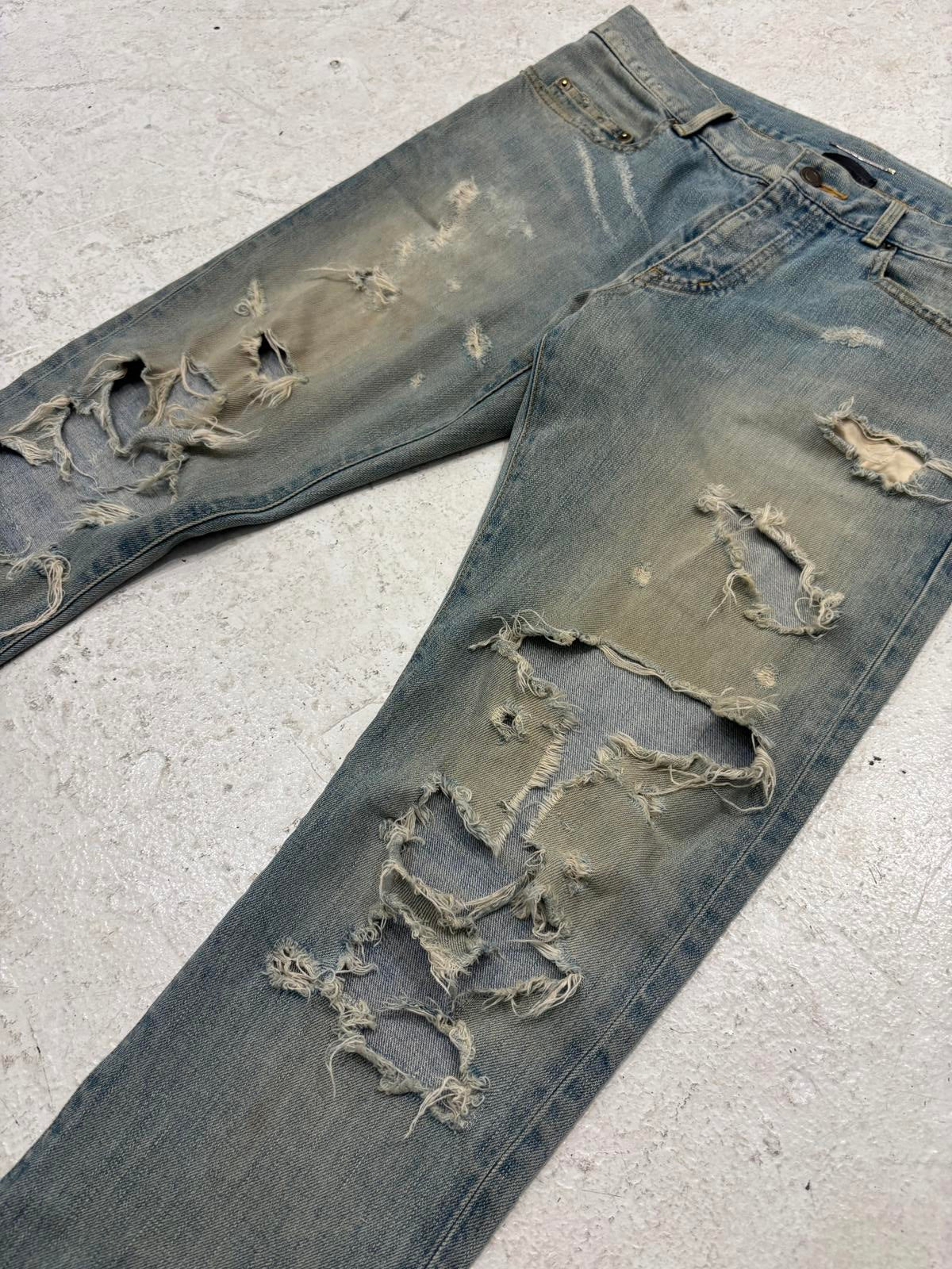 Saint Laurent Paris Crash Jeans