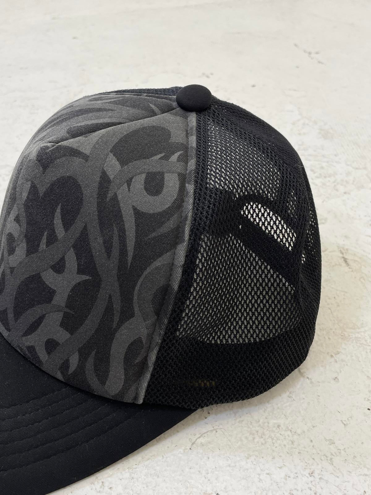 Number (N)ine Aw04 black tribal trucker hat